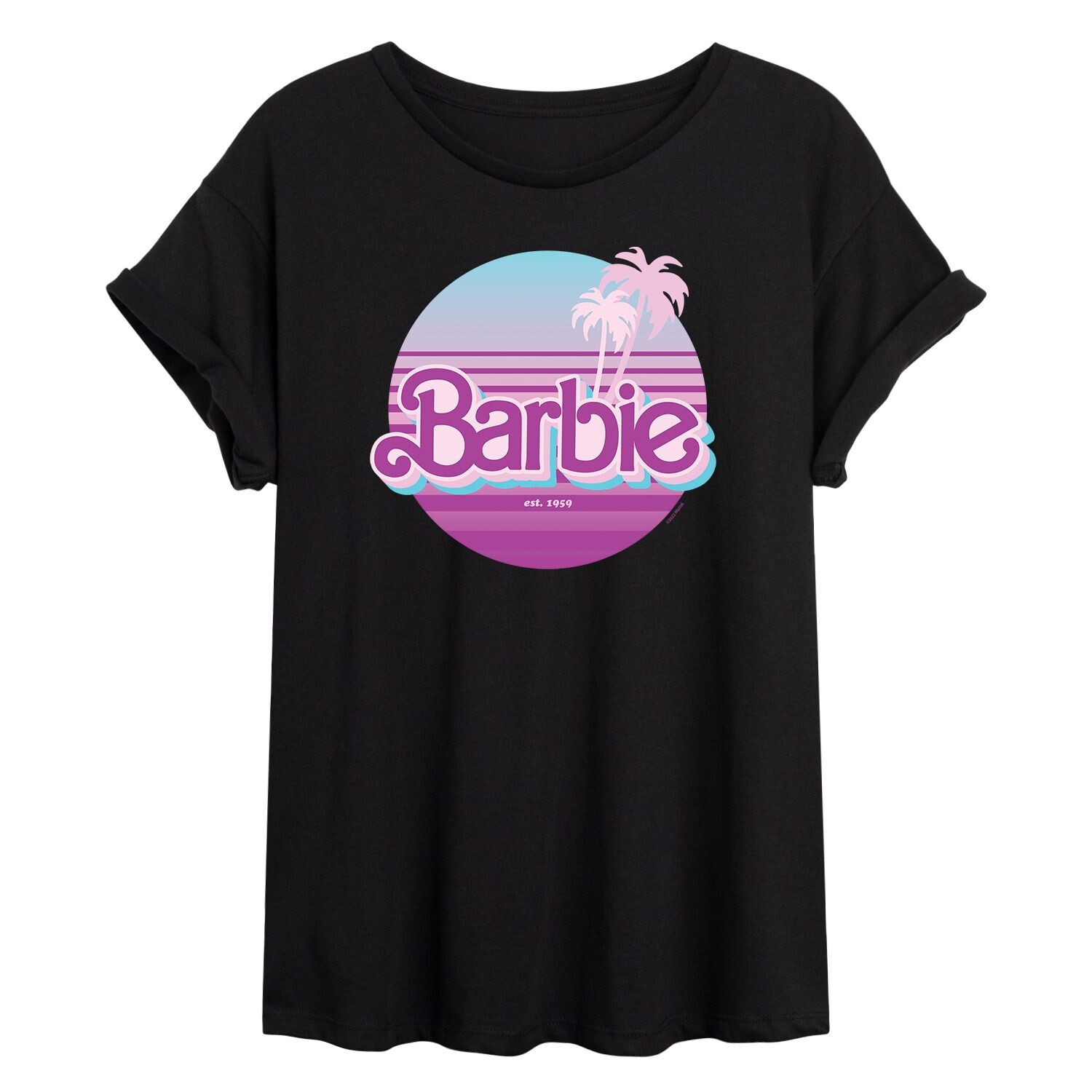 

Большая футболка Barbie Retro Sunset для юниоров Licensed Character