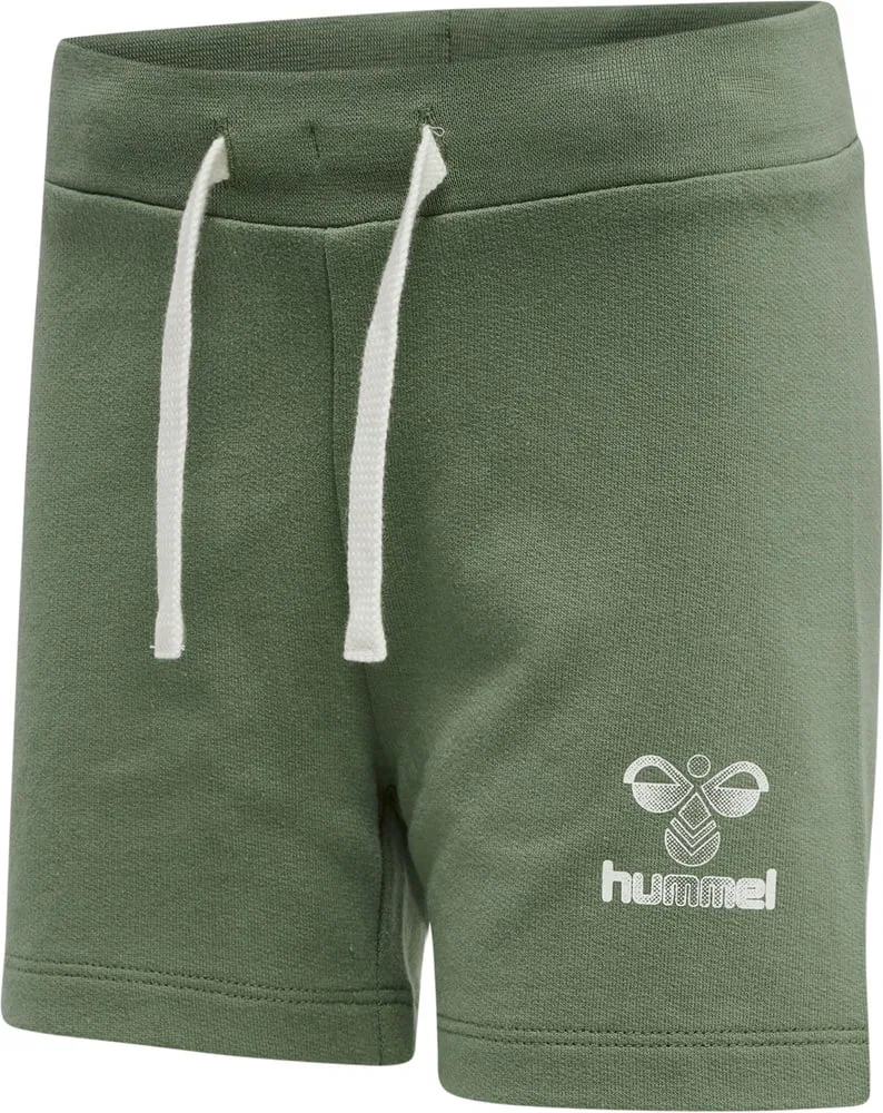 Шорты детские из органического хлопка Hummel, зеленый