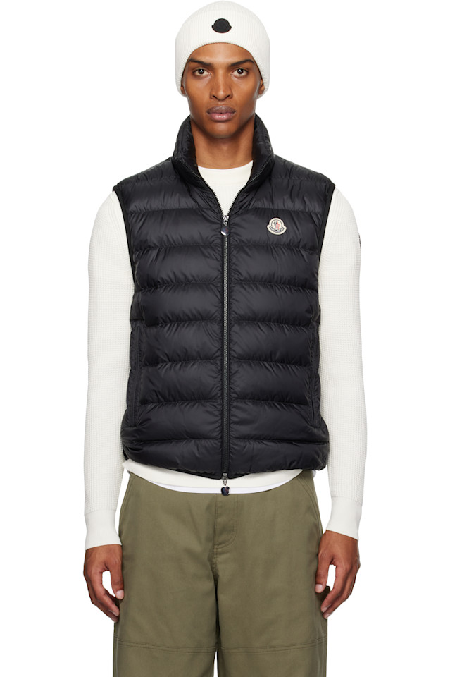 

Пуховая жилетка Rocoque Moncler, черный