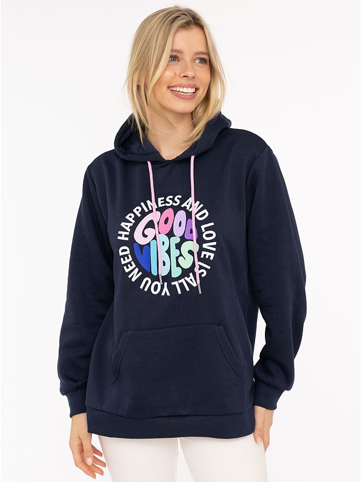 

Толстовка с капюшоном Zwillingsherz, темно-синий