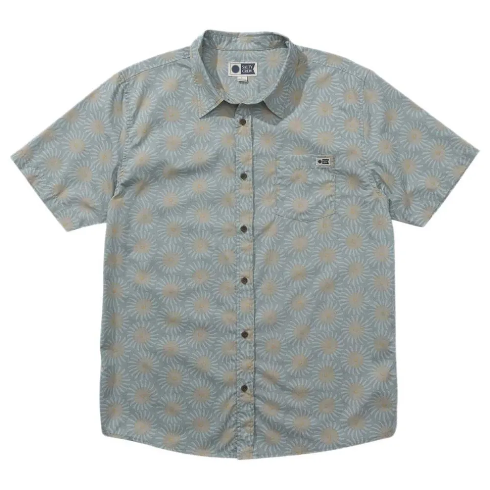 

Рубашка с коротким рукавом Salty Crew Uni farm woven, серый