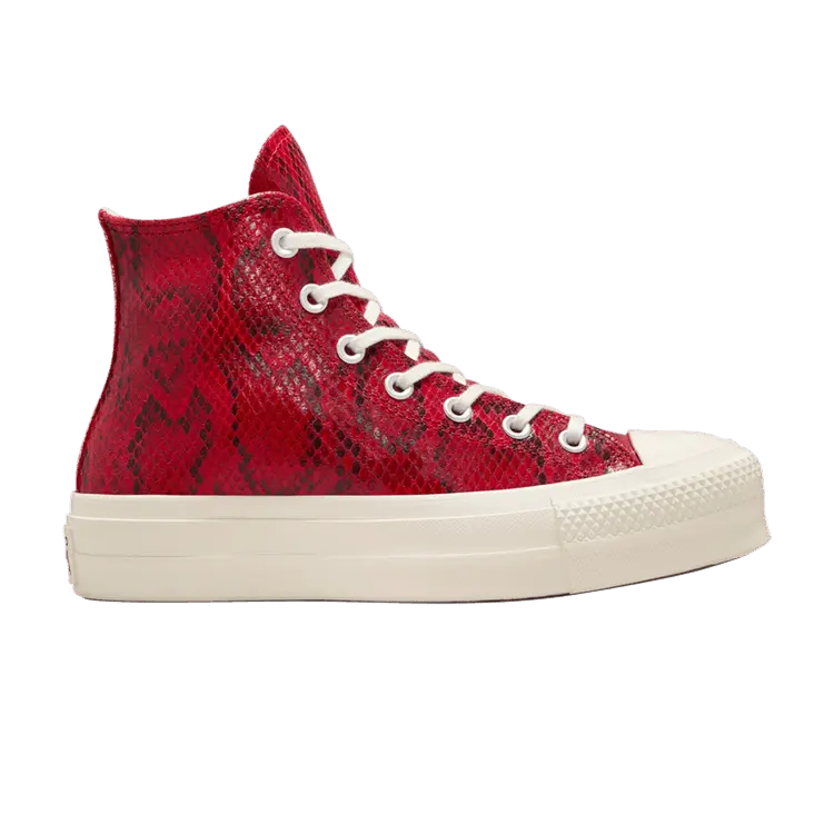 

Кроссовки Converse Wmns Chuck Taylor All Star Lift Platform High Snakeskin - Days Ahead, красный