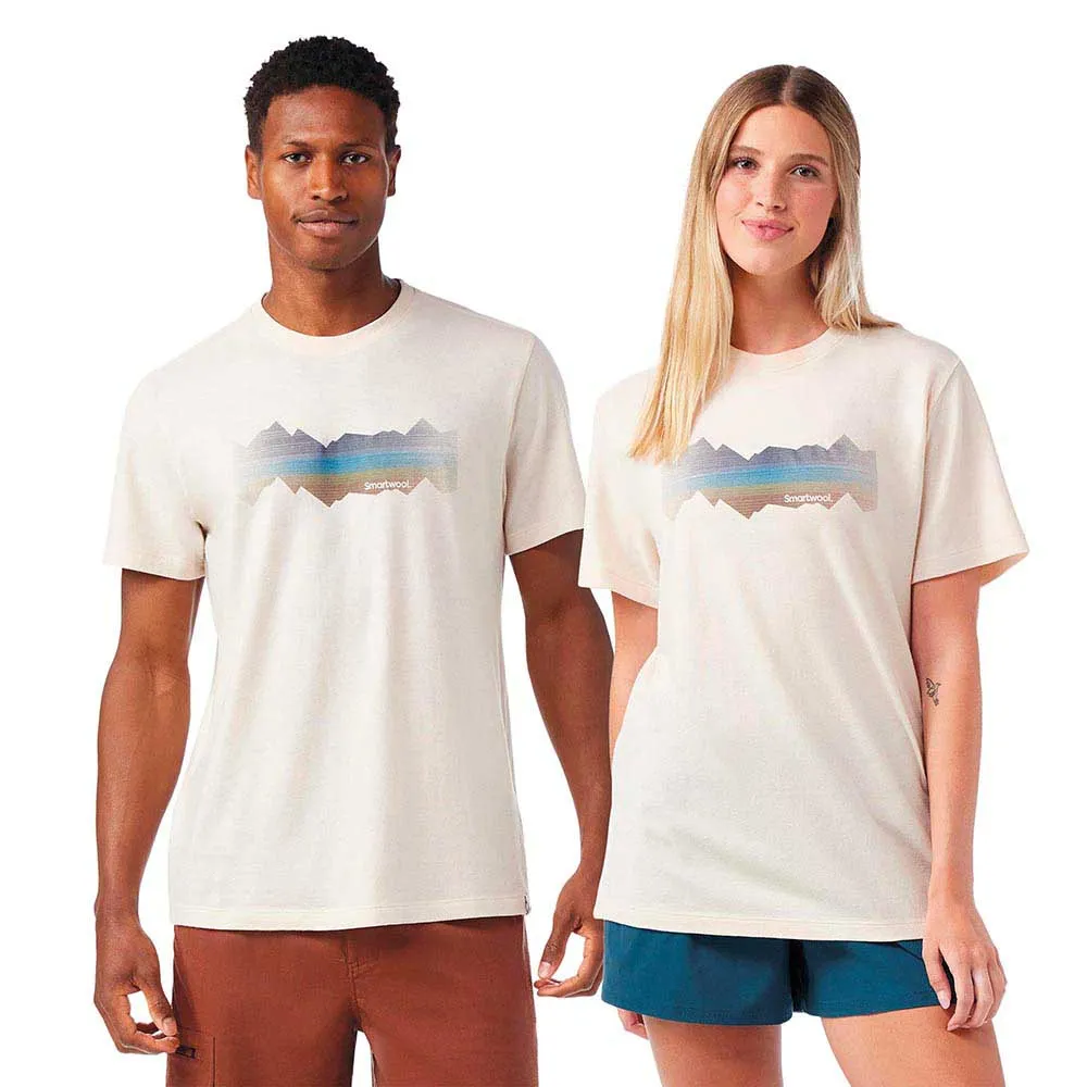 

Футболка с коротким рукавом Smartwool Mountain Horizon Graphic, бежевый
