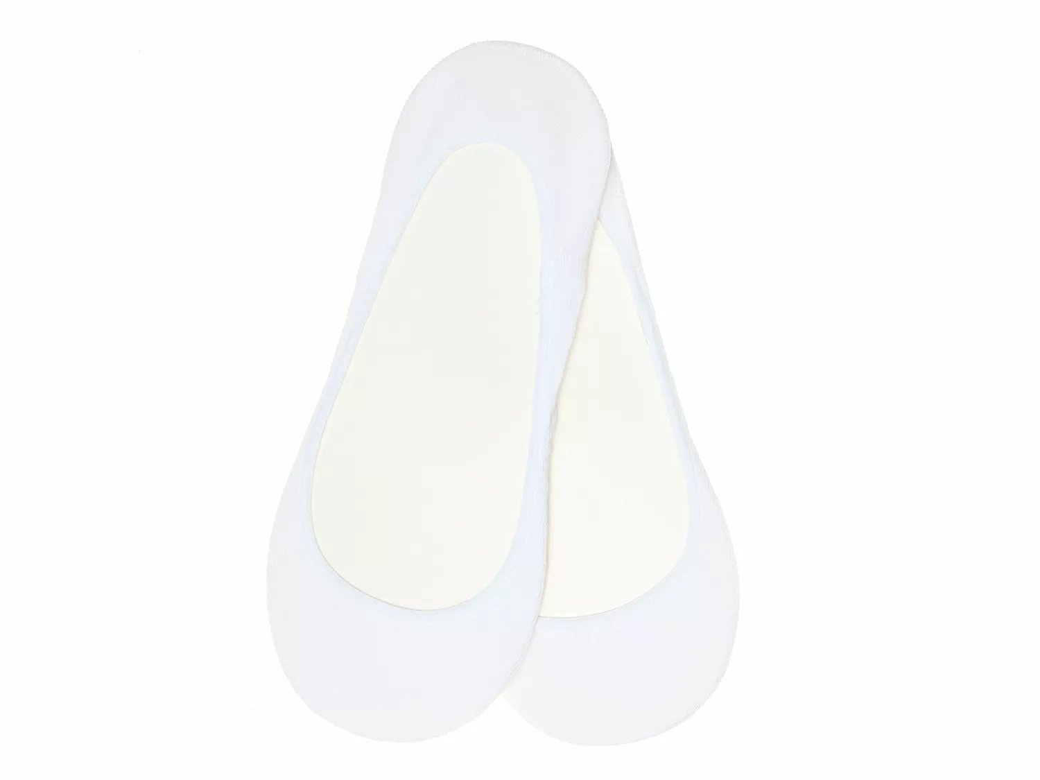 

Носки Hue Cotton Women's No Show Liners - 2 Pack, белый