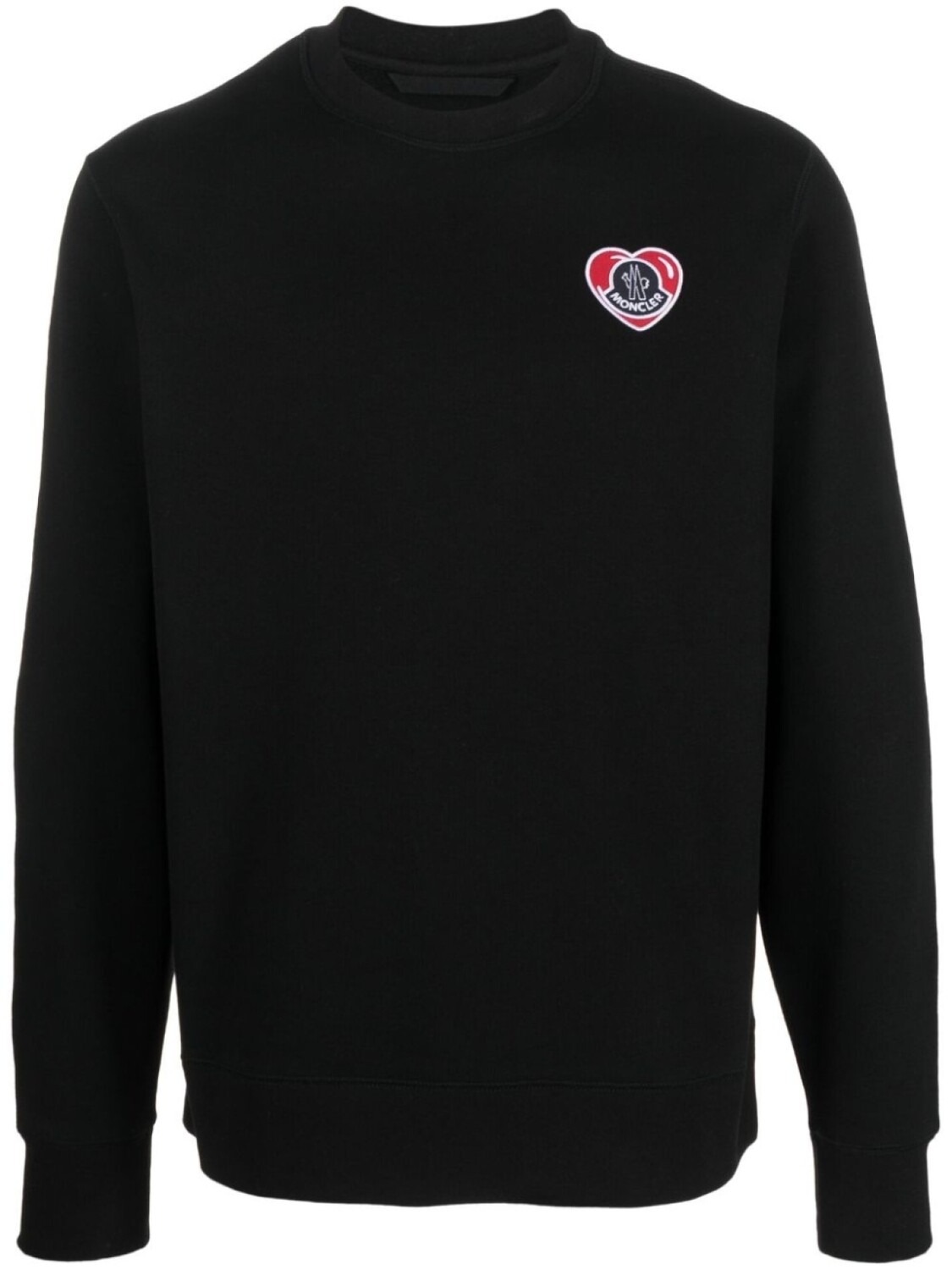 

Moncler толстовка с нашивкой-логотипом, черный