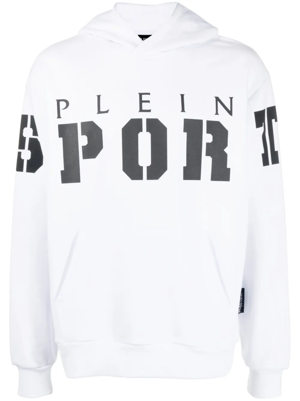 

Худи с графичным принтом Plein Sport, белый