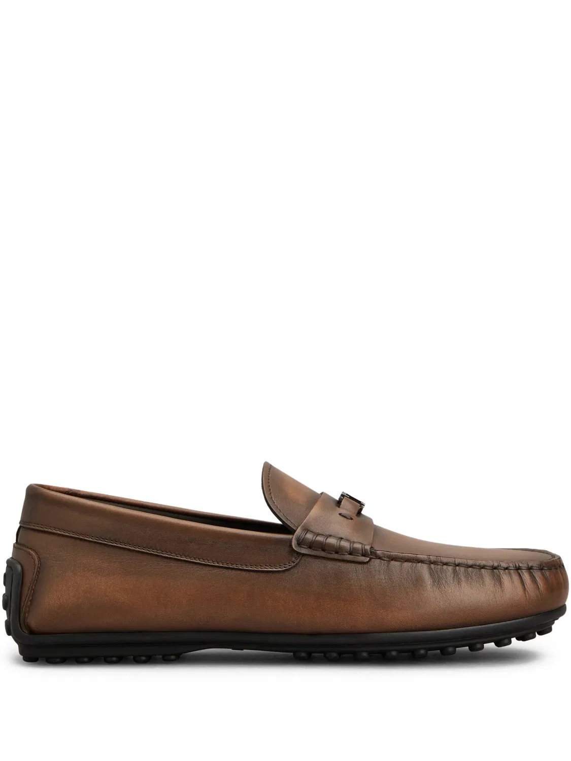 Лоферы City Gommino 76L с логотипом Tod's, коричневый
