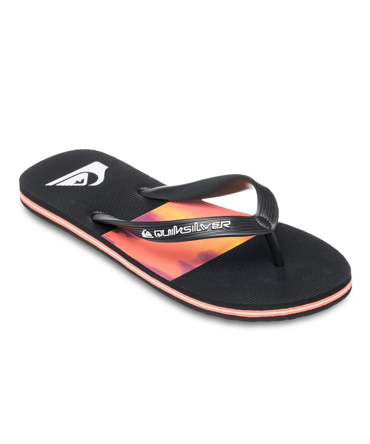 Мужские сандалии с камуфляжным рисунком Quiksilver MOLOKAI STRIPE 25 чёрные
