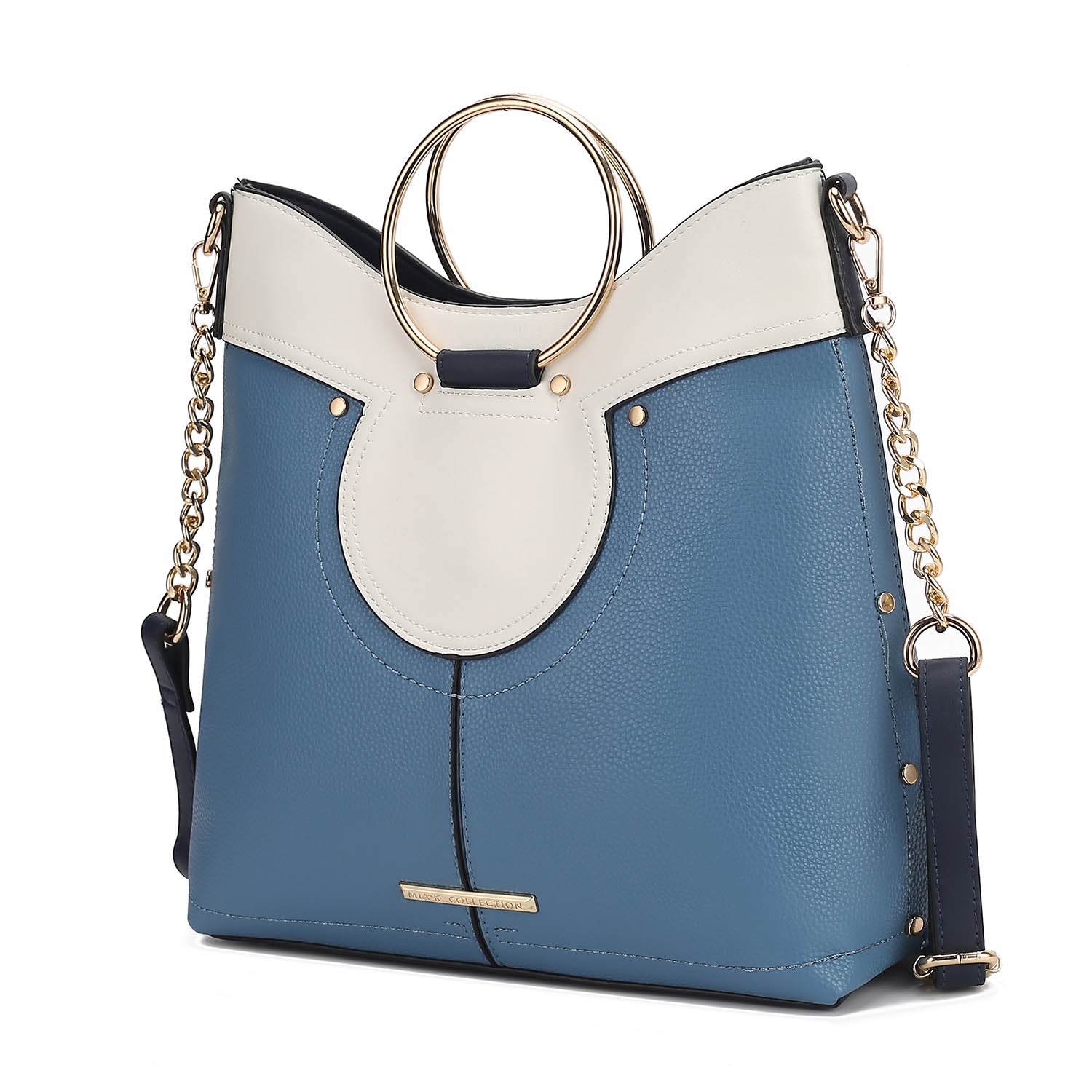 

Женская сумка-портфель Kylie Top Handle Satchel из веганской кожи от Mia k MKF Collection By Mia K., цвет denim blue, Синий, Женская сумка-портфель Kylie Top Handle Satchel из веганской кожи от Mia k MKF Collection By Mia K., цвет denim blue