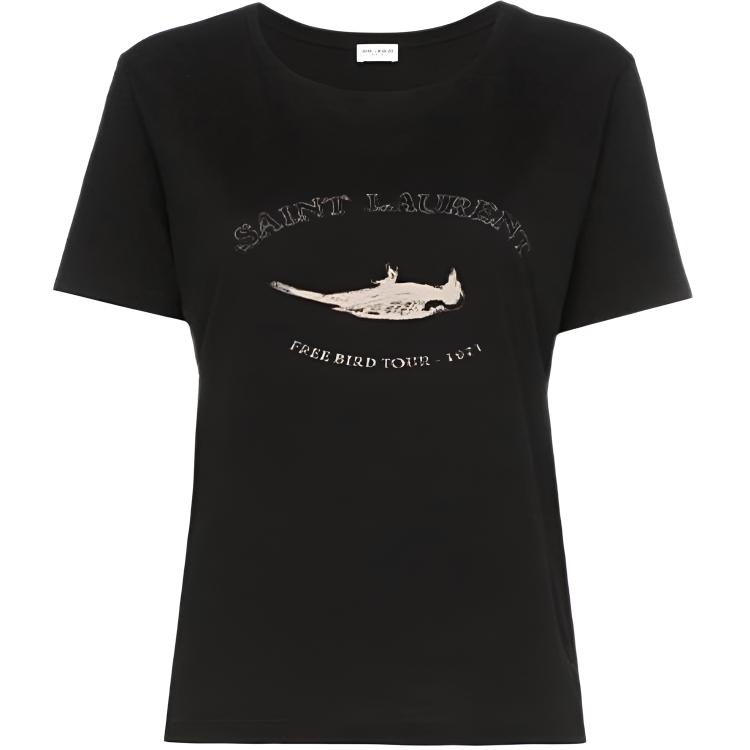 

SAINT LAURENT Футболка женская черная