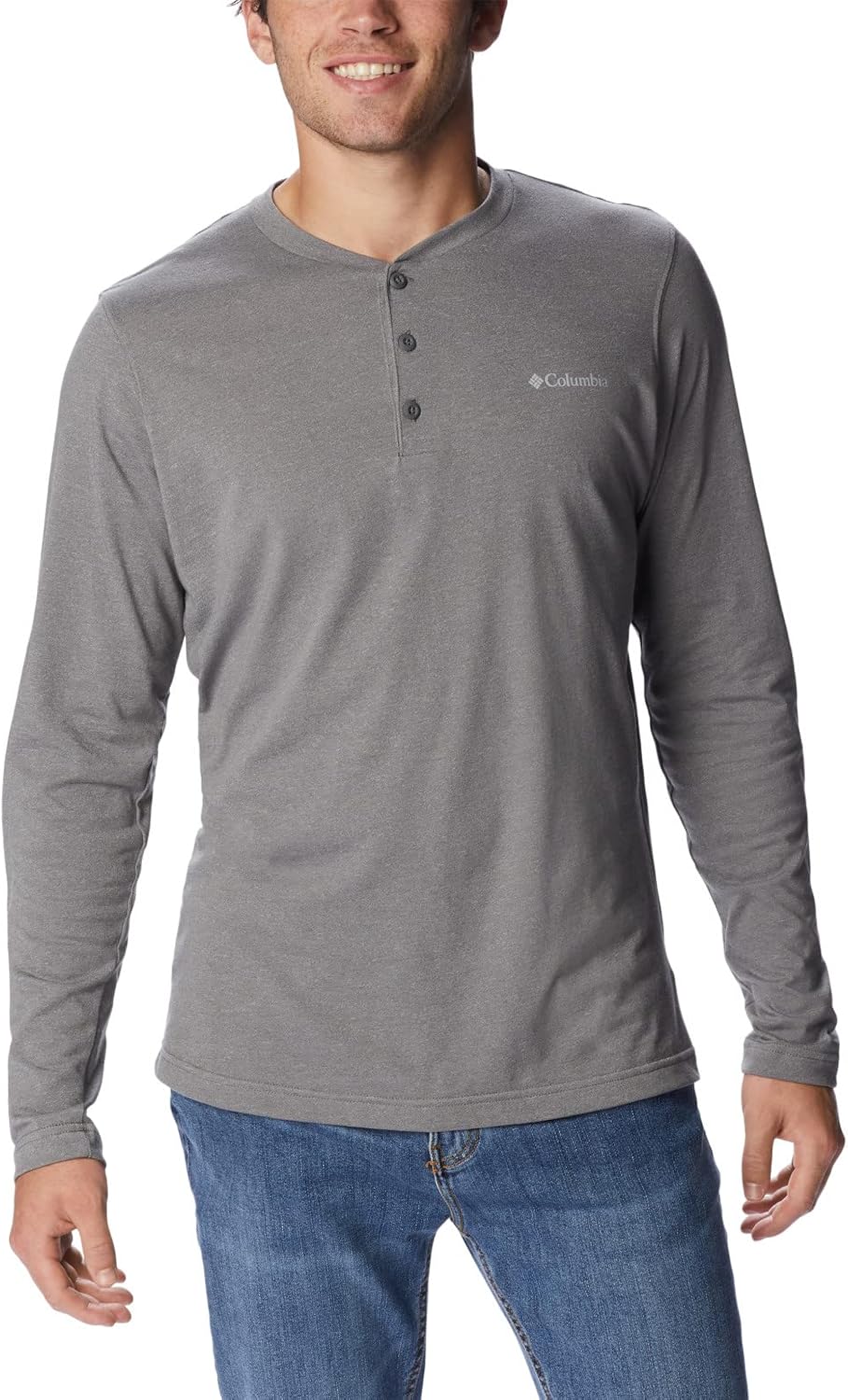 

Columbia Mens Thistletown Hills Henley, City Grey Heather