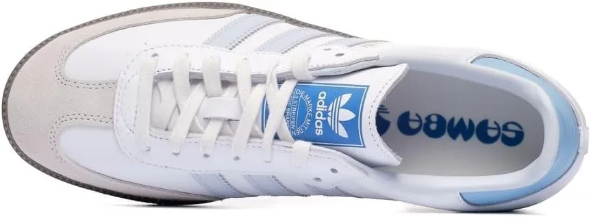 Мужские кроссовки Adidas Samba OG, белый/синий — фото 4