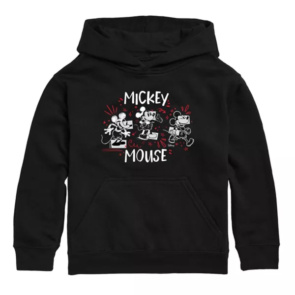 

Классическая толстовка с капюшоном Микки Мауса для мальчиков 8-20 лет Disney, черный