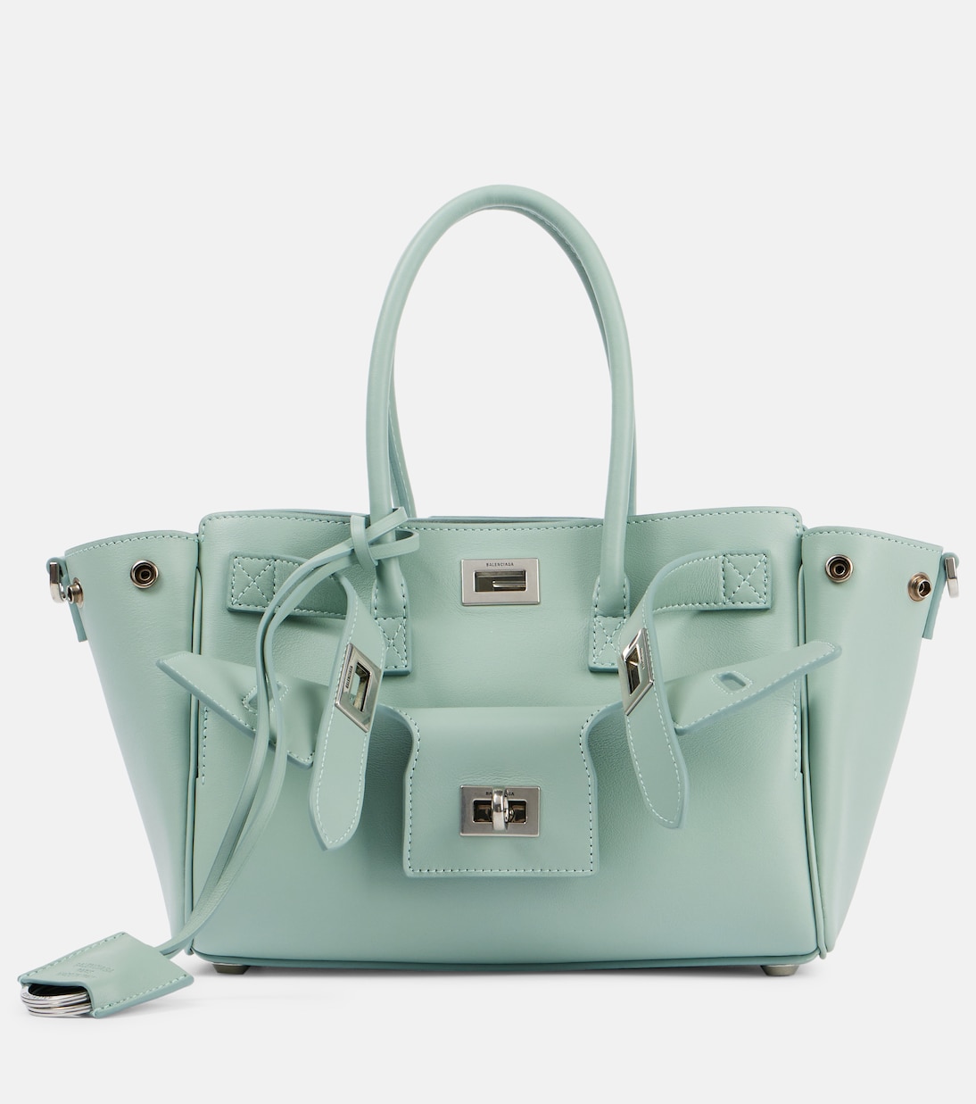 

Сумка-тоут Bel Air Mini из кожи Balenciaga, Mineral Green