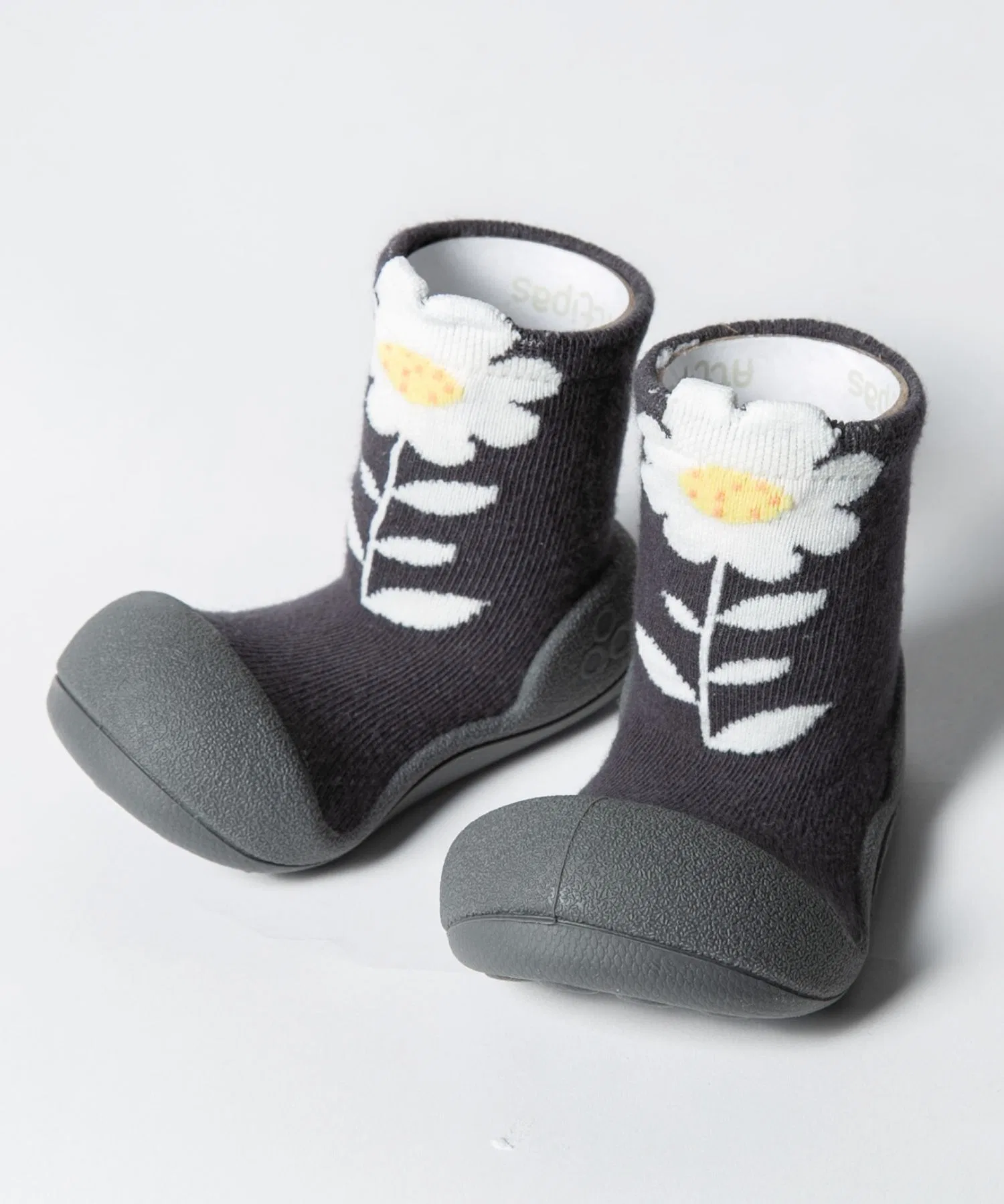 Детские текстильные кроссовки Attipas Flower серые