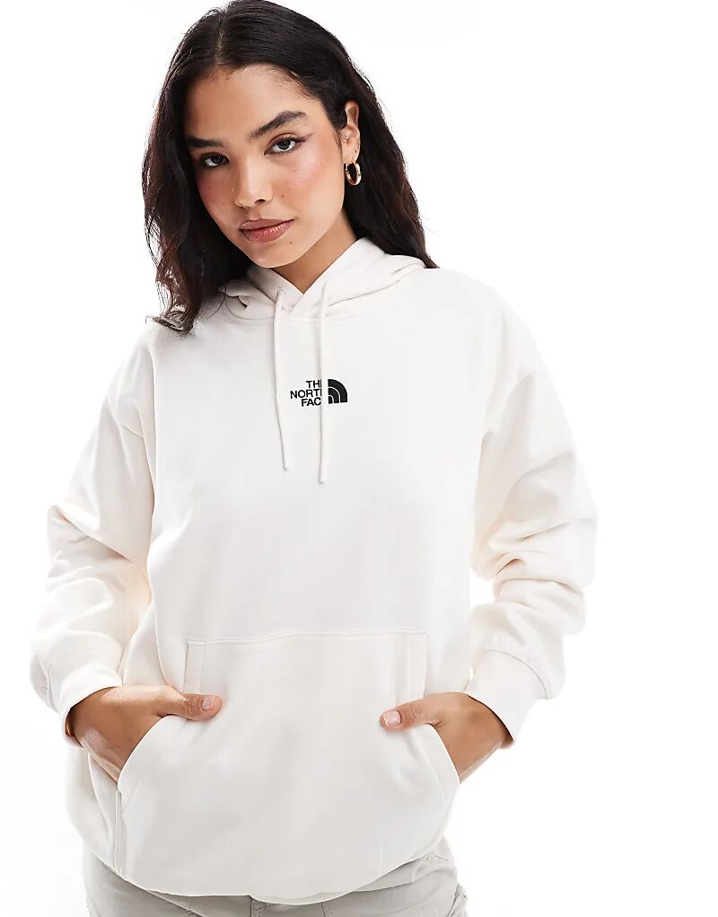 

Толстовка Essential oversize с логотипом в цвете «кремовый» The North Face