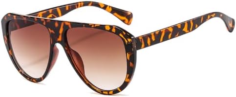 

Винтажные солнцезащитные очки большого размера 2027 года для женщин, ретро-очки овальной формы с плоской верхней частью, модные классические аксессуары для мужчин. Очки MTZJH, C3