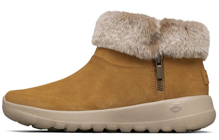 Зимние ботинки Skechers на молнии, коричневый