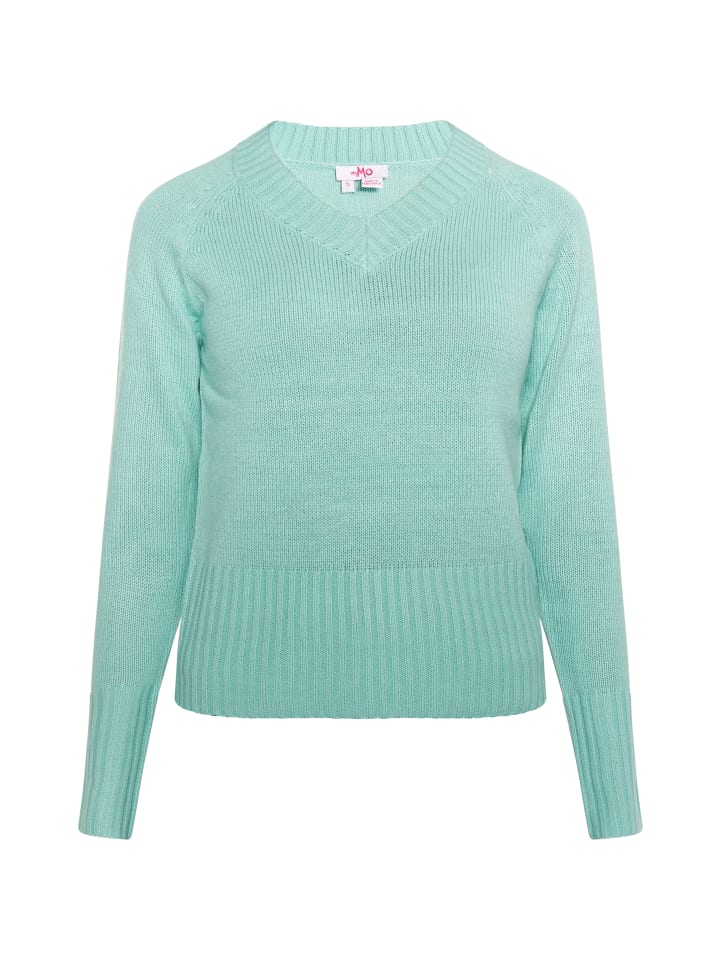 

Женский вязаный свитер цвета морской волны myMo