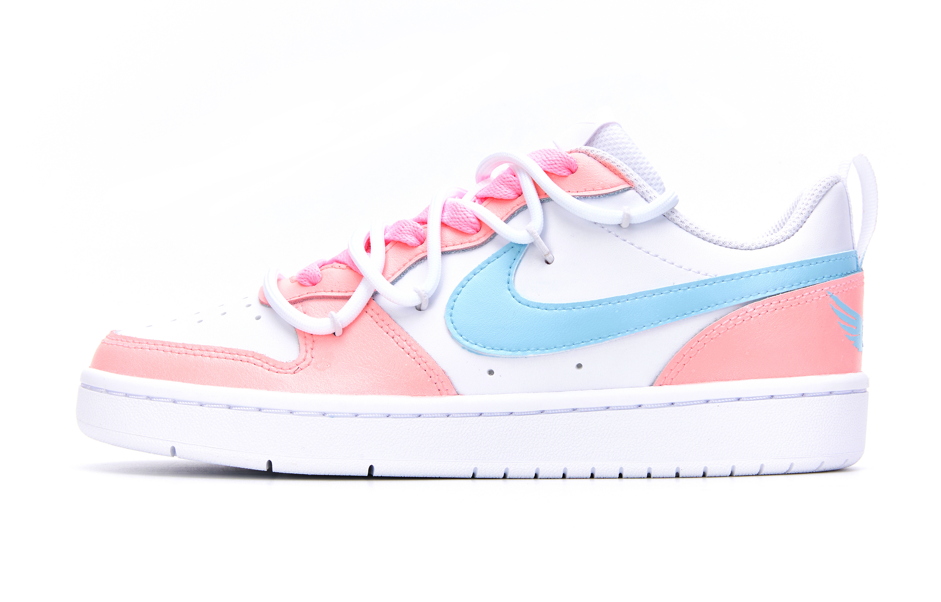 

Кроссовки для скейтбординга Court Borough Free Wings Low Top для детей и подростков Nike, розовый