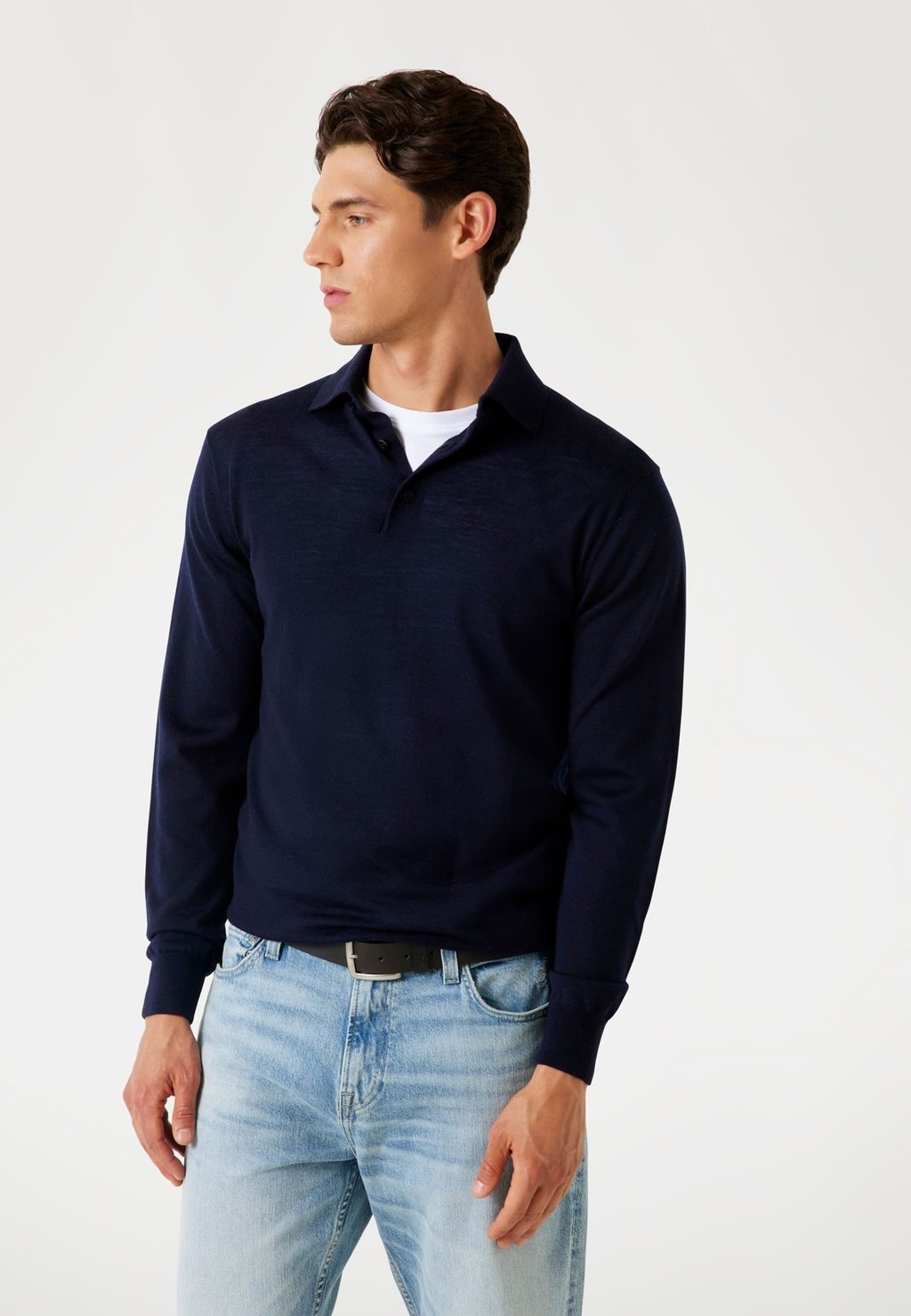 

Рубашка поло Long sleeved top Guess, темно-синий
