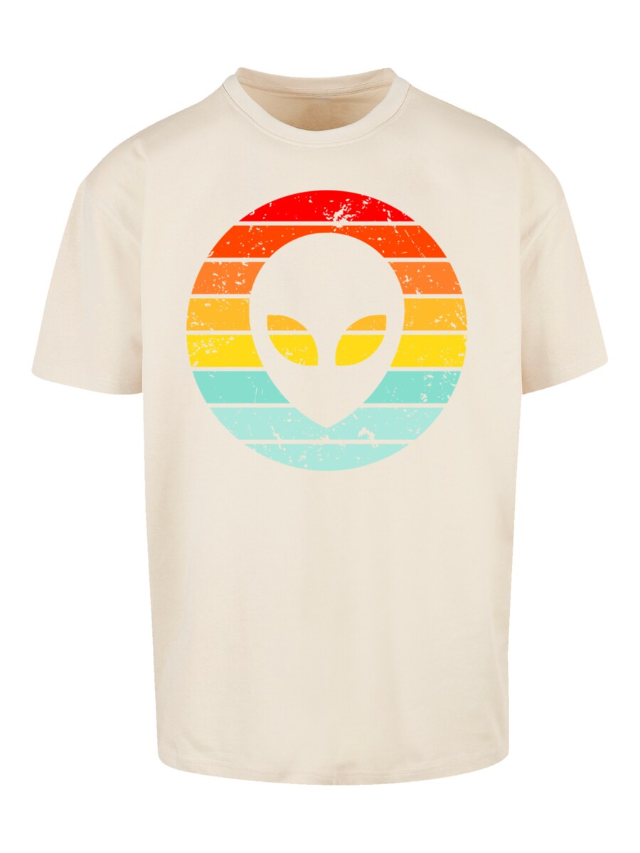 

Рубашка F4NT4STIC Alien Retro Sonnenuntergang, песочный