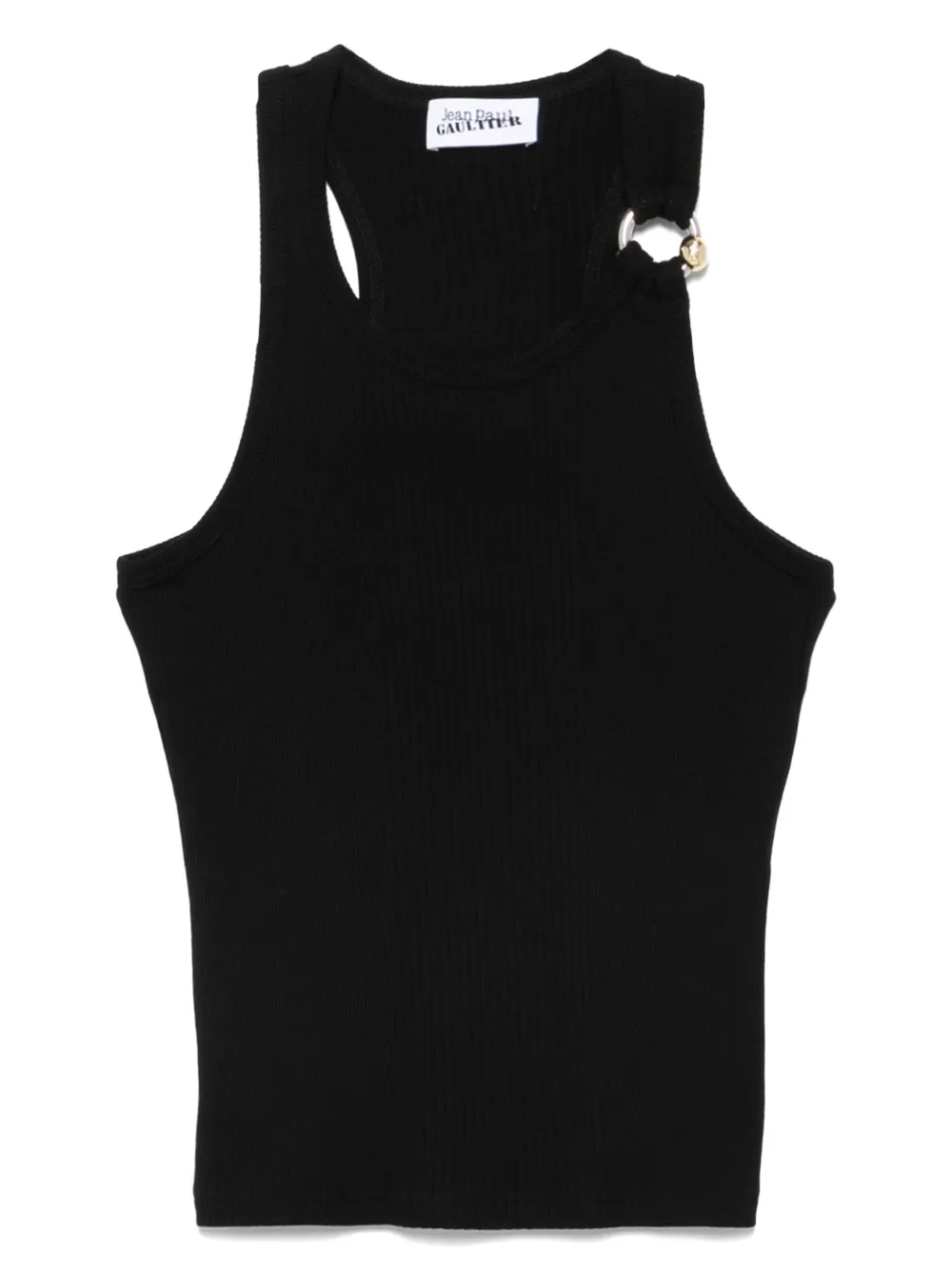 

Черная майка с пирсингом Jean Paul Gaultier, черный