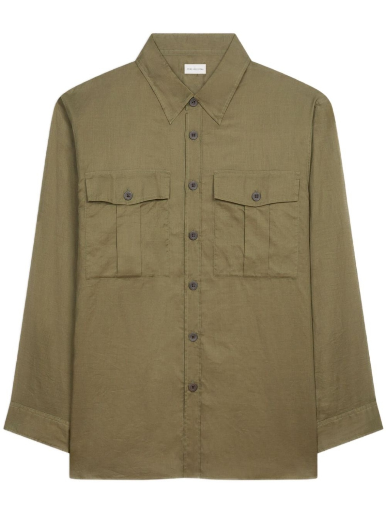 

DRIES VAN NOTEN рубашка на пуговицах, зеленый