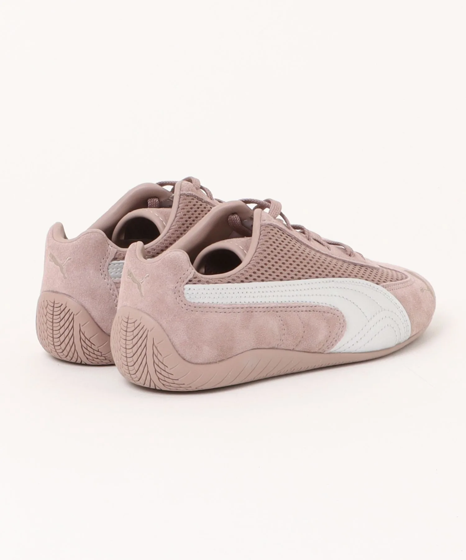 Мужские кроссовки из натуральной кожи Speedcat Premium PUMA бежевые — фото 2