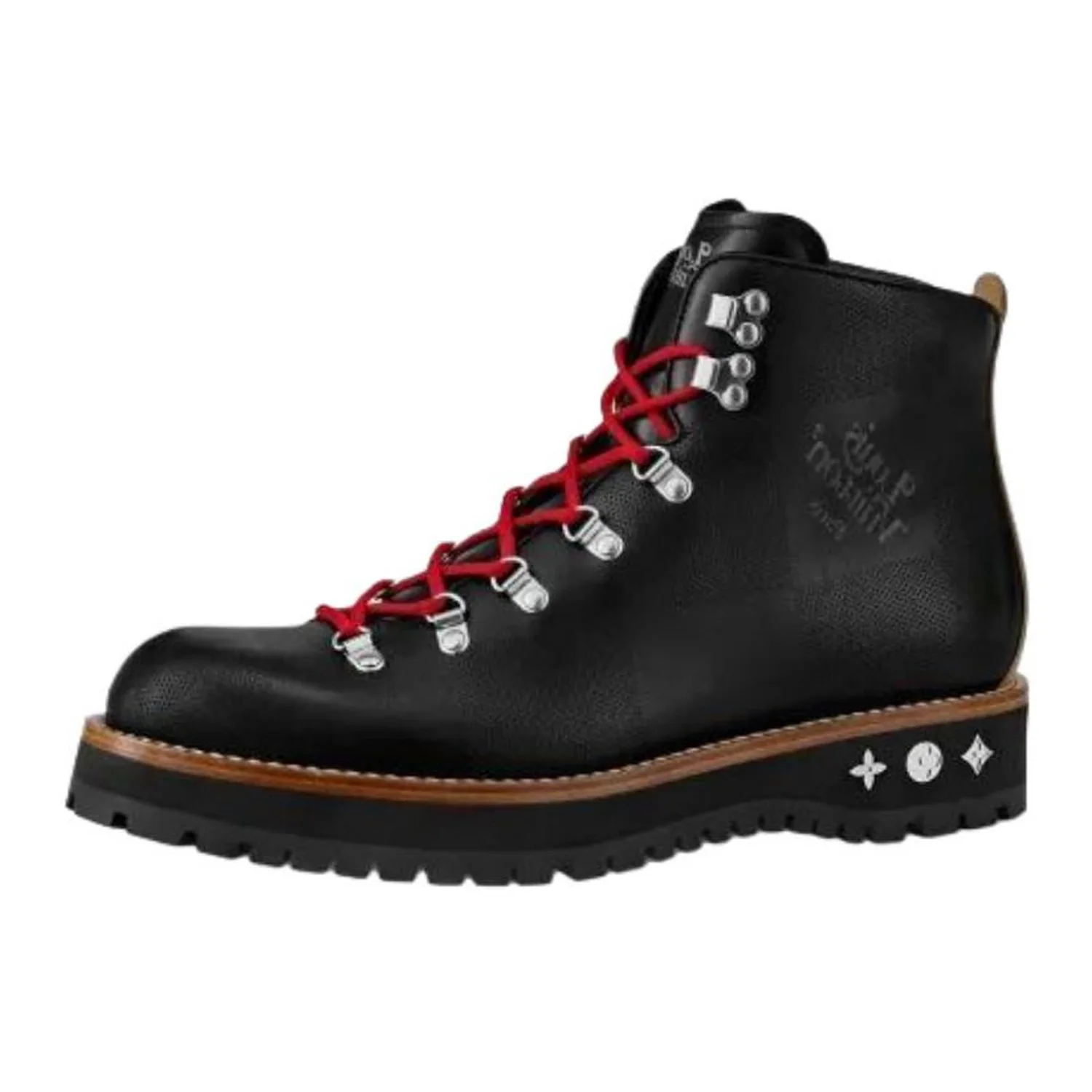 LOUIS VUITTON Ботинки тактические мужские Alpinist из коровьей кожи черные