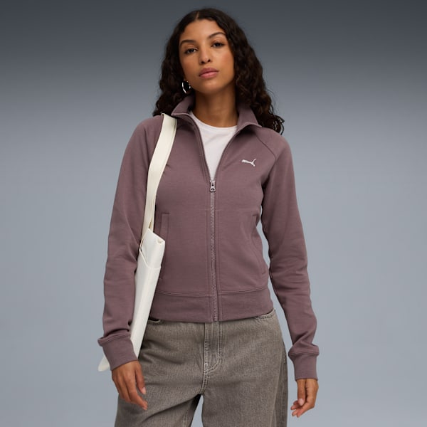 

Женская облегающая спортивная куртка Puma Essentials, фиолетовый