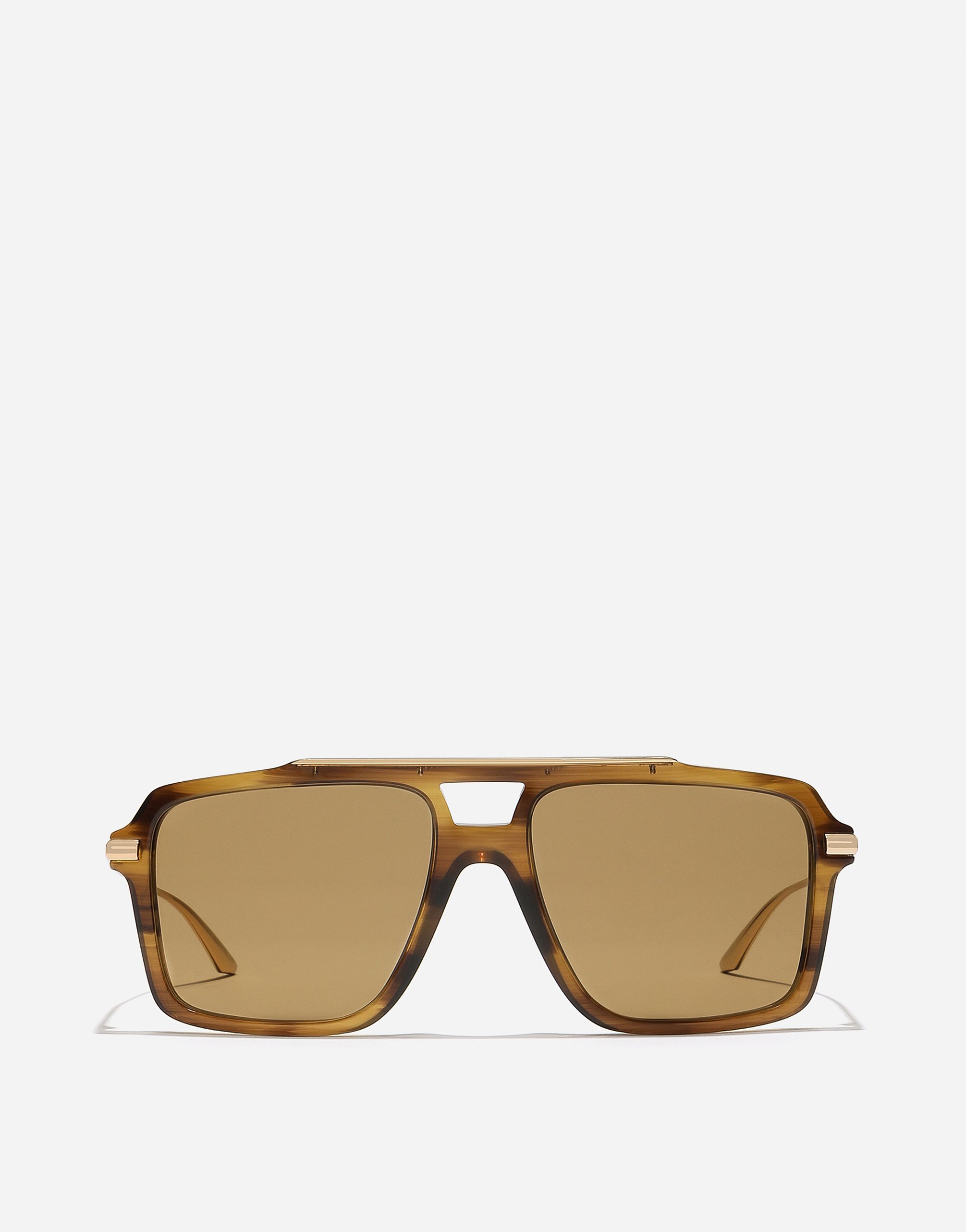 

Солнцезащитные очки dg metal classic Dolce & Gabbana, полосатый охра