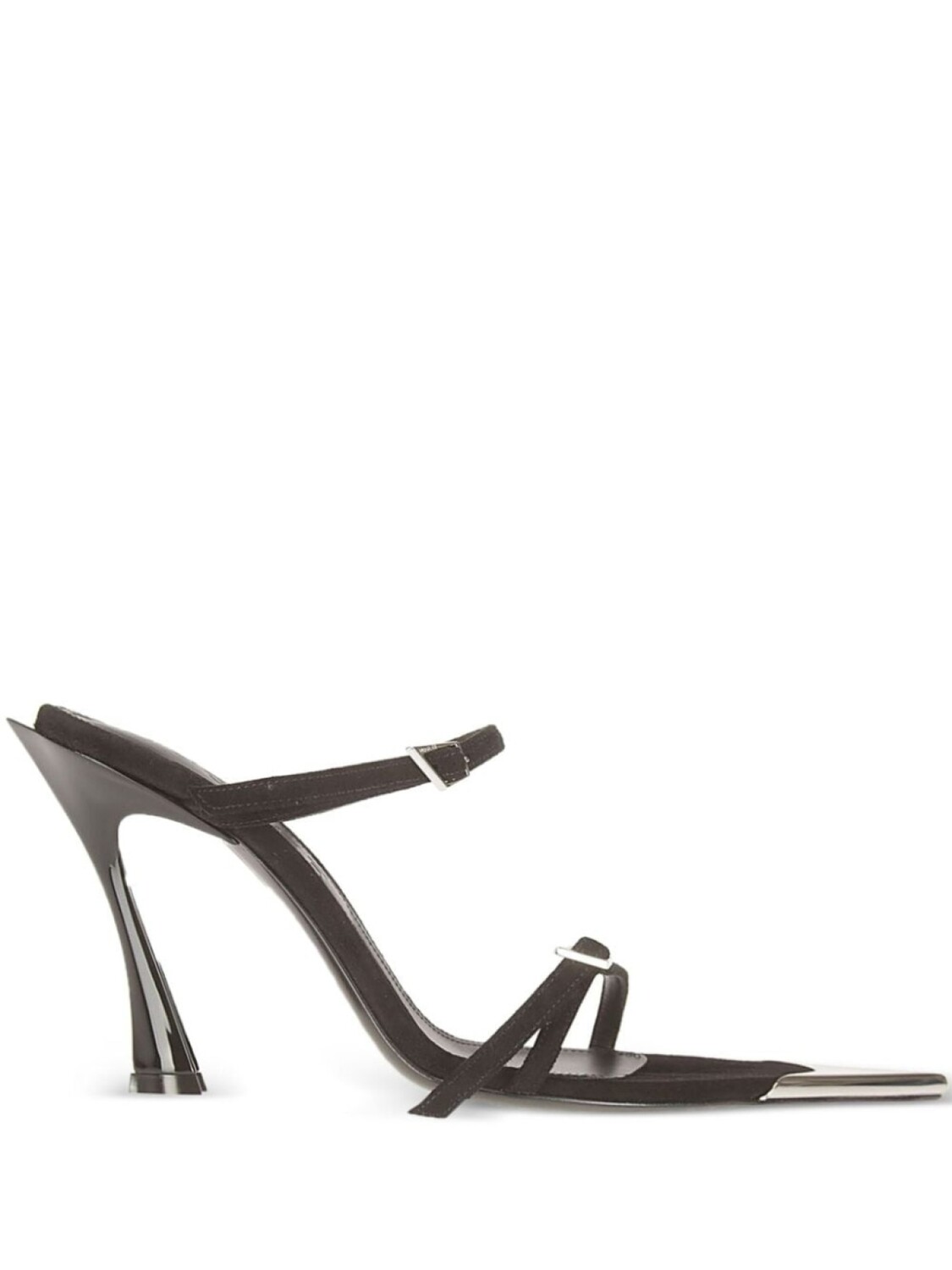 Босоножки Fang 95мм кожаные Mugler, черный