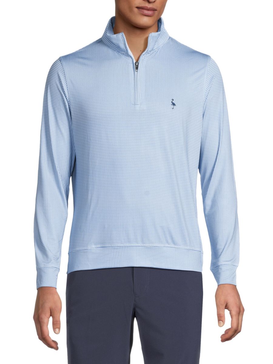 

Пуловер с узором гусиная лапка TailorByrd, синий