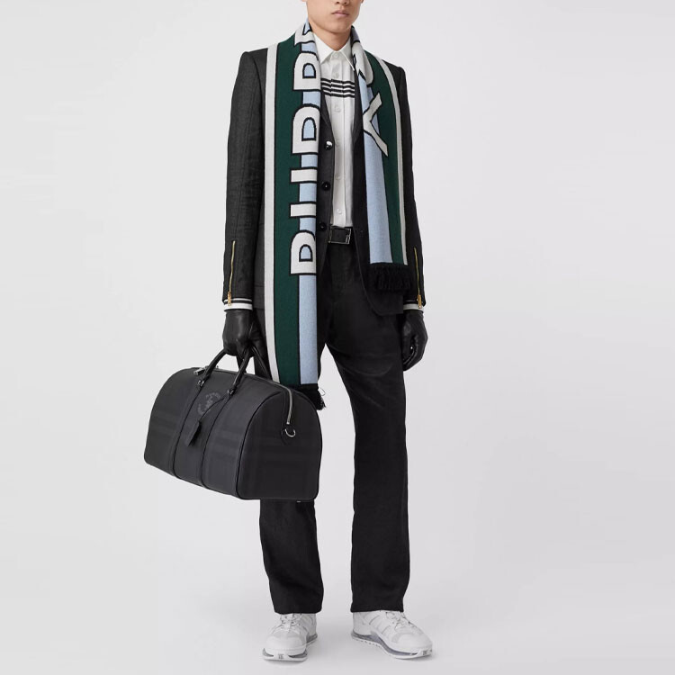 Брюки Burberry мужские повседневные, нейлон, черный — фото 3