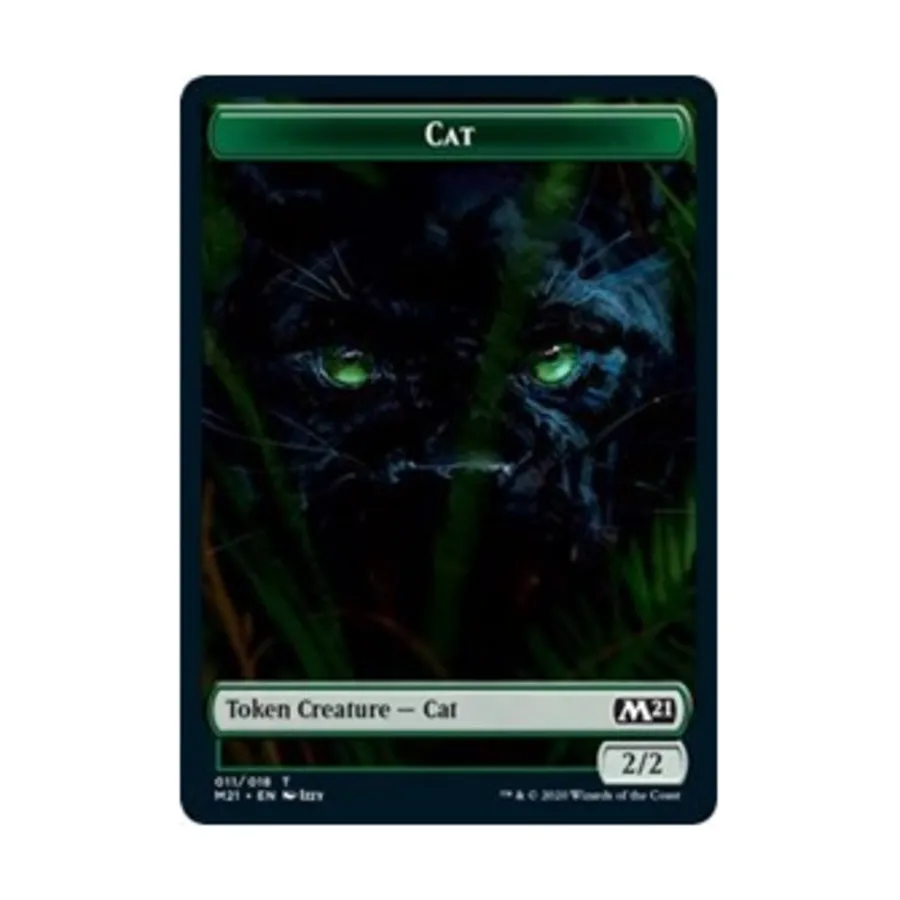 

CCG Кот (011) Жетон (T), MTG - Core Set 2021