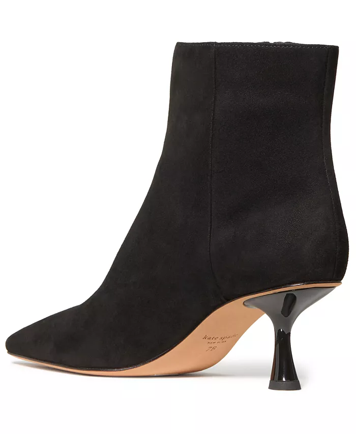 Женские ботильоны Adele Stiletto из замши Kate Spade New York, черный — фото 2
