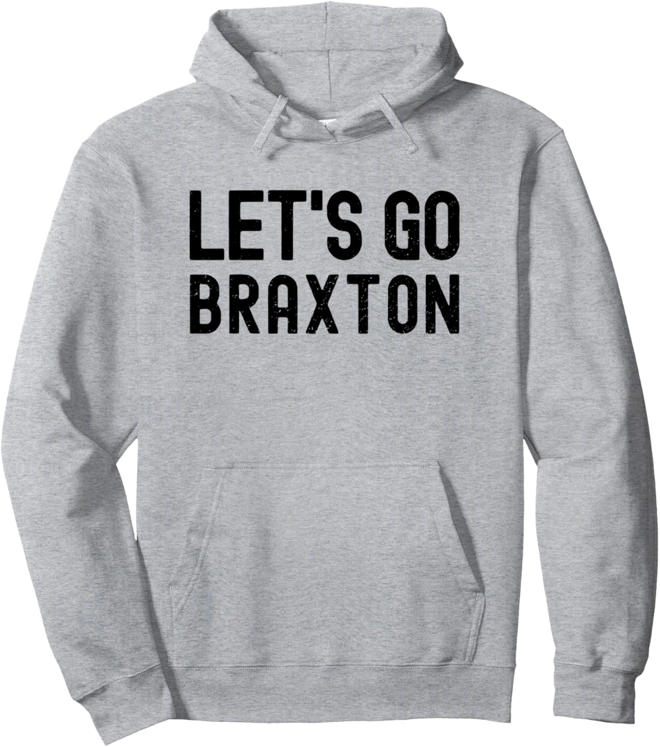 

Персонализированная толстовка с именем для мужчин и мальчиков на день рождения Lets Go Braxton Name Apparel, серый