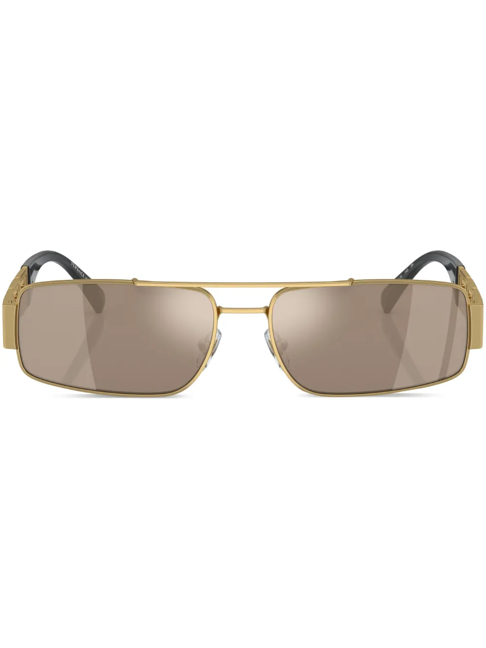 

Солнцезащитные очки в прямоугольной оправе Versace Eyewear, золотой