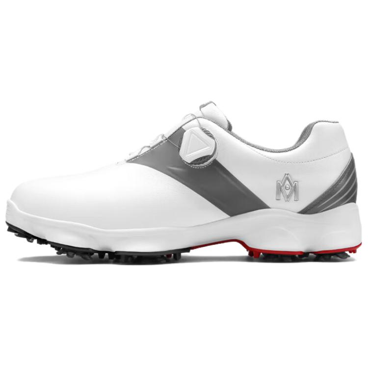 

Мужские гольф туфли бело-серые PGM