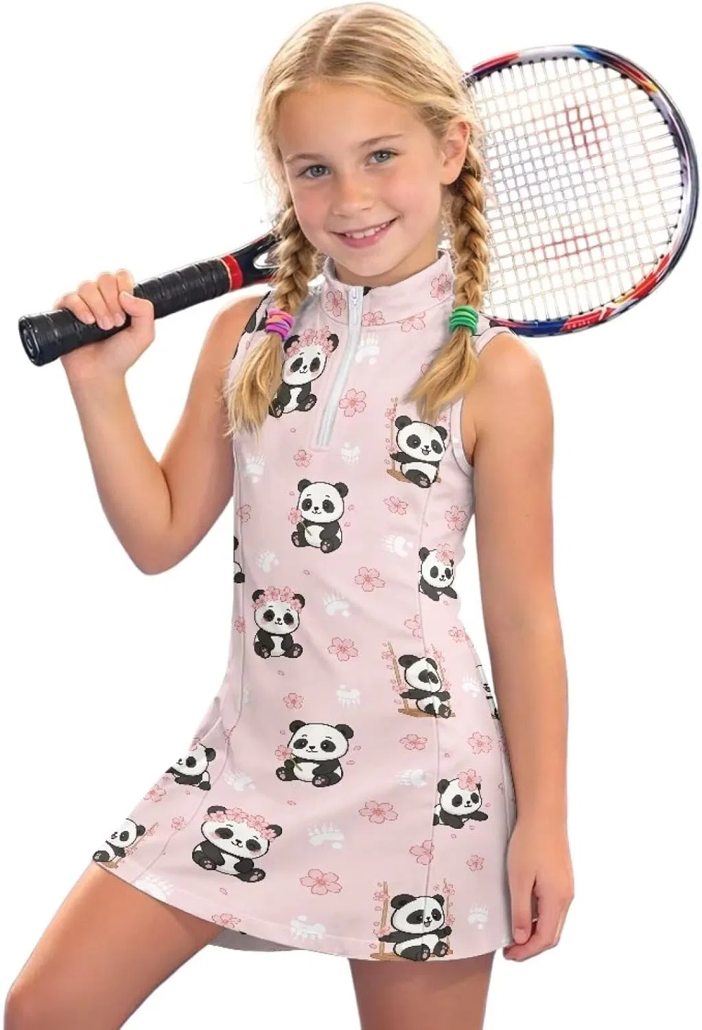 Платье для тенниса и гольфа Boatee с принтом Cute Panda Print