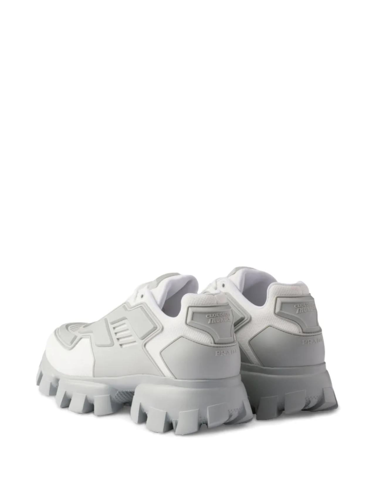Кроссовки Cloudbust на платформе Prada, белый — фото 3