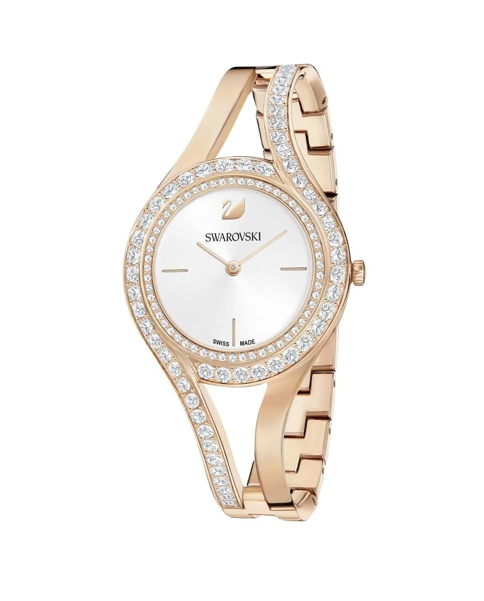 

Вечные часы с браслетом из белого металла Swarovski, белый