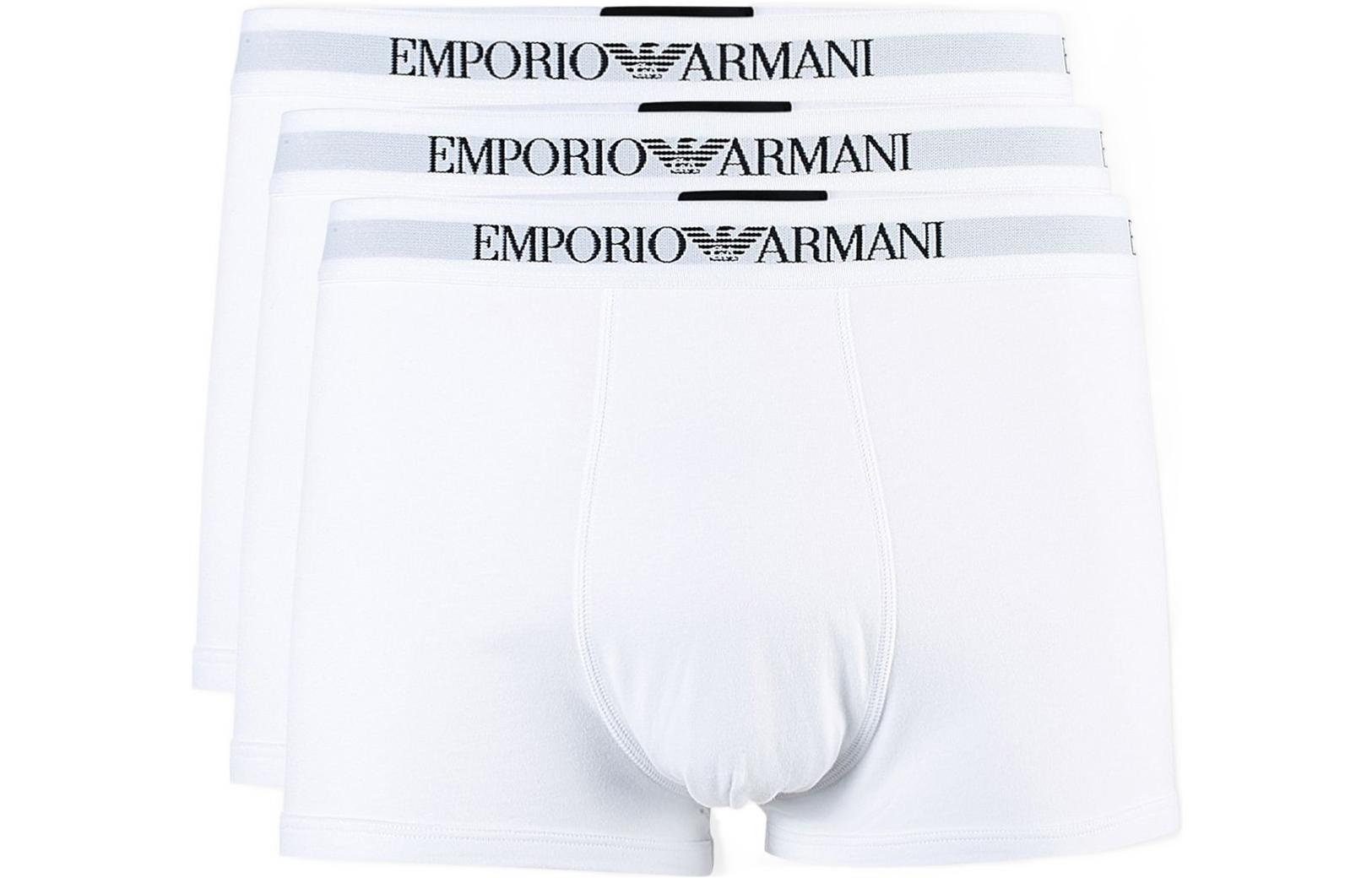EMPORIO ARMANI Мужские трусы 1 набор из 3 штук белый — фото 3