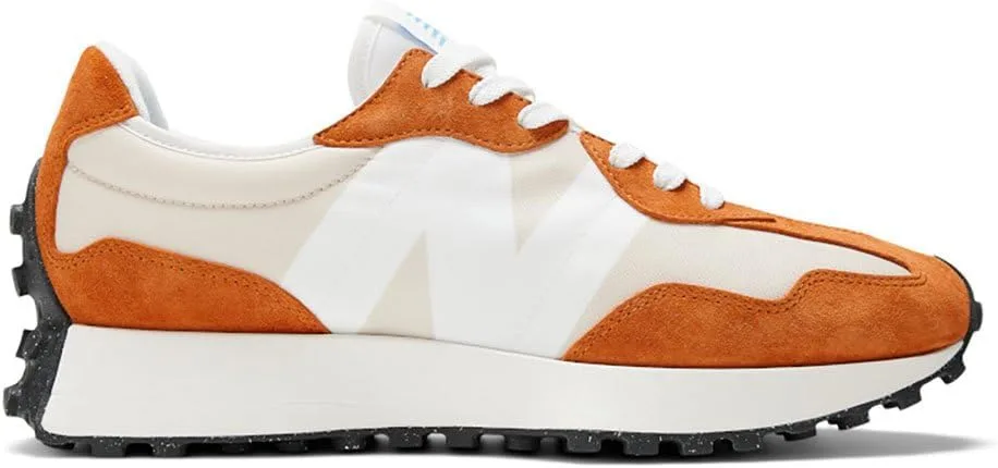 Кроссовки New Balance U327LF - Цвет: ржаво-оранжевый с черными вставками - Мужские - Свадебные - Каблук 3 см — фото 4