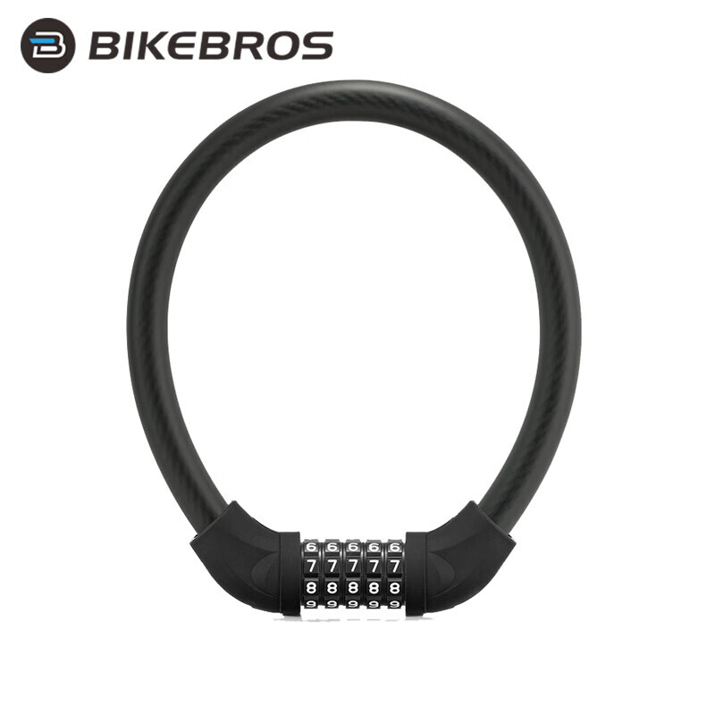 

BIKEBROS Горный велосипед Портативный пароль для автомобиля Замок Противоугонный замок Аккумулятор Электрический велосипед Проводной замок Фиксированная цепь Замок с паролем Детский Расширенный черный
