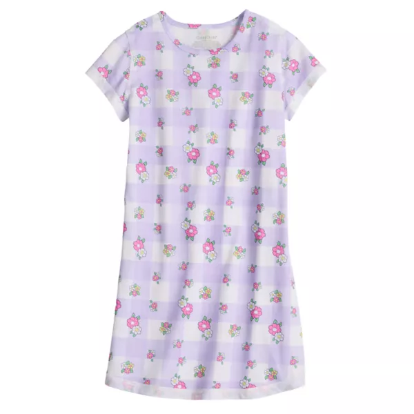 

Адаптивная ночная рубашка для девочек 4-12 лет Cuddl Duds, цвет gingham