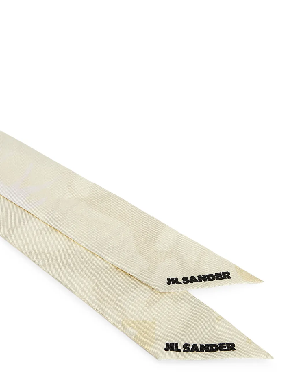 Бандана-шарф с принтом лошадей и логотипом Jil Sander, белый — фото 3