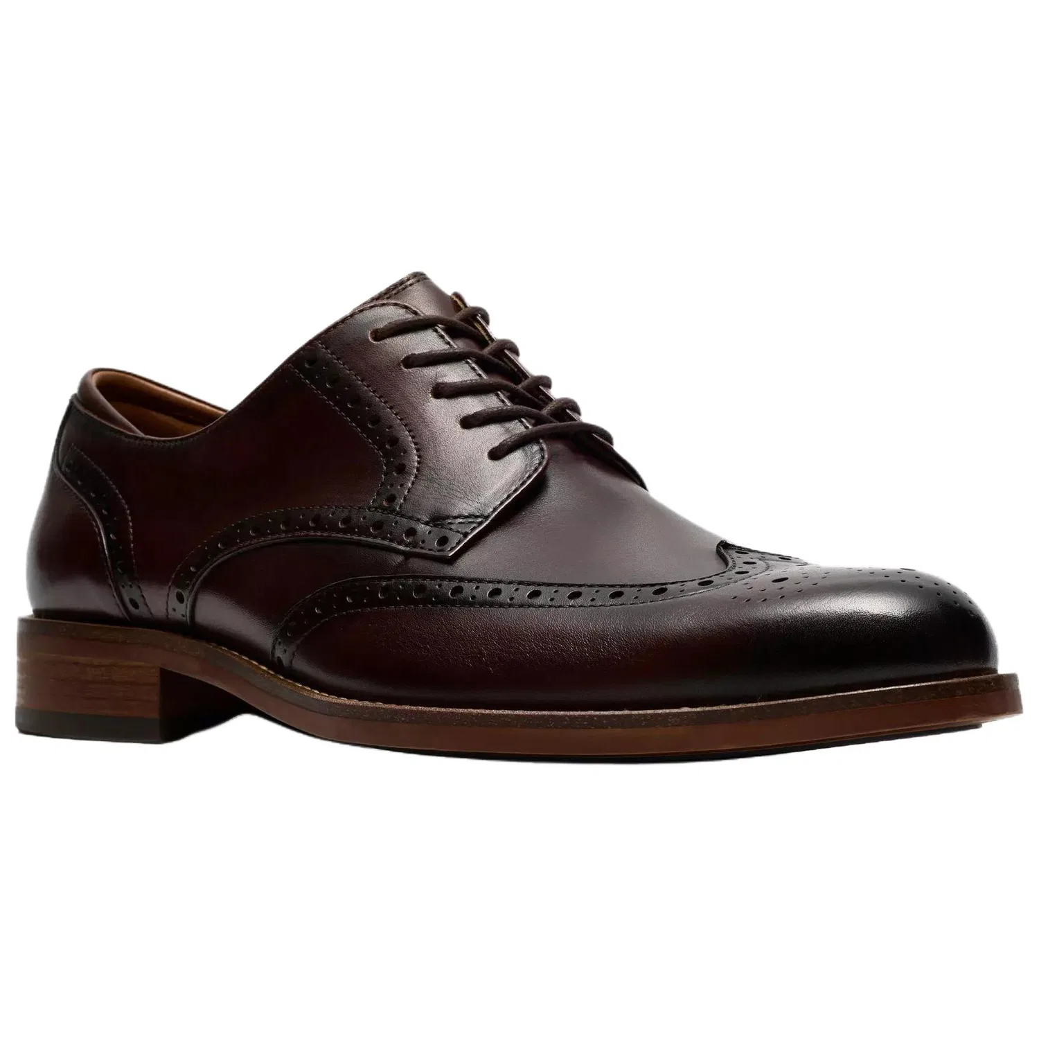Туфли кожаные Clarks коричневые — фото 4