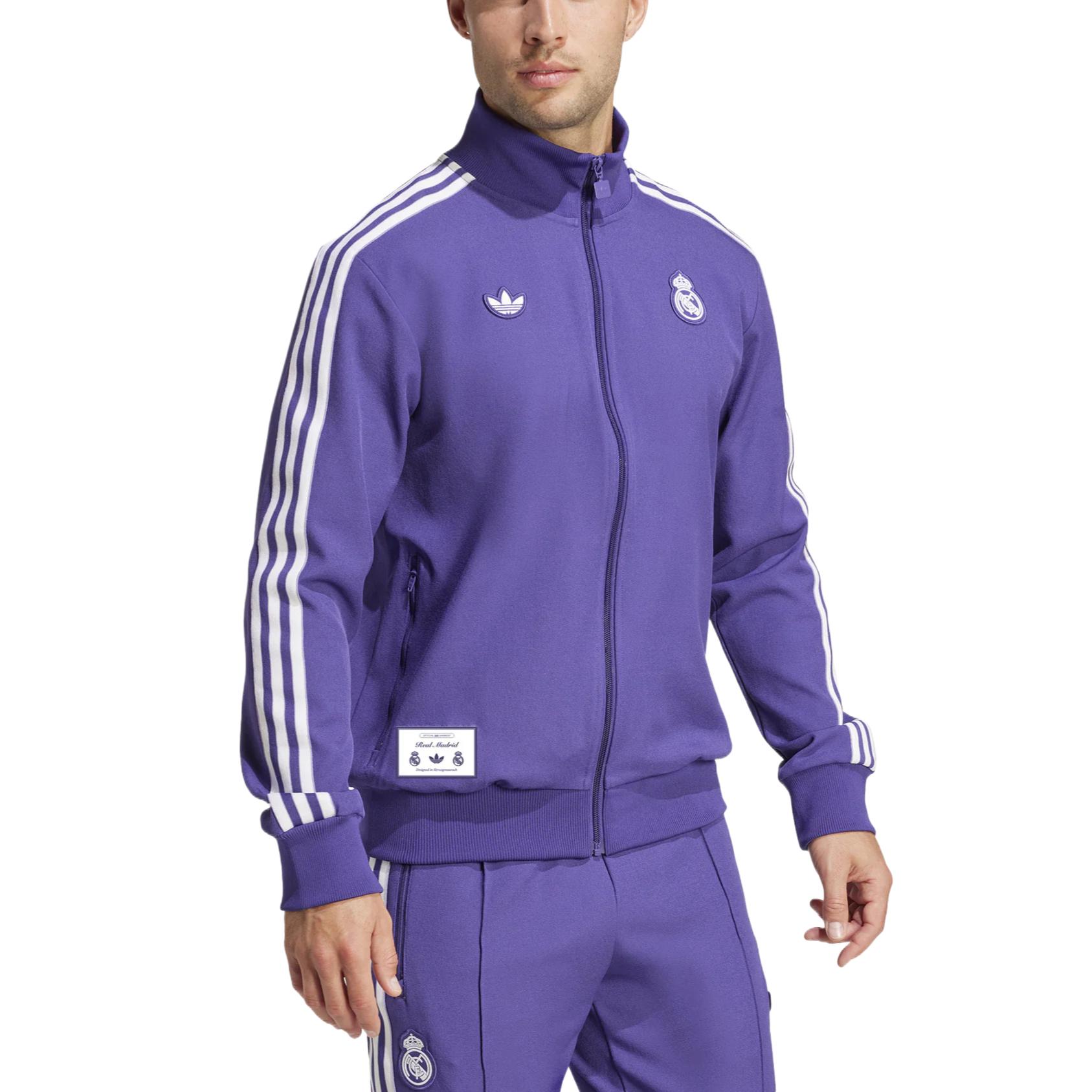 Adidas Originals Куртка Adidas X Real Madrid Terrace Icons, Eggplant Purple — фото 4
